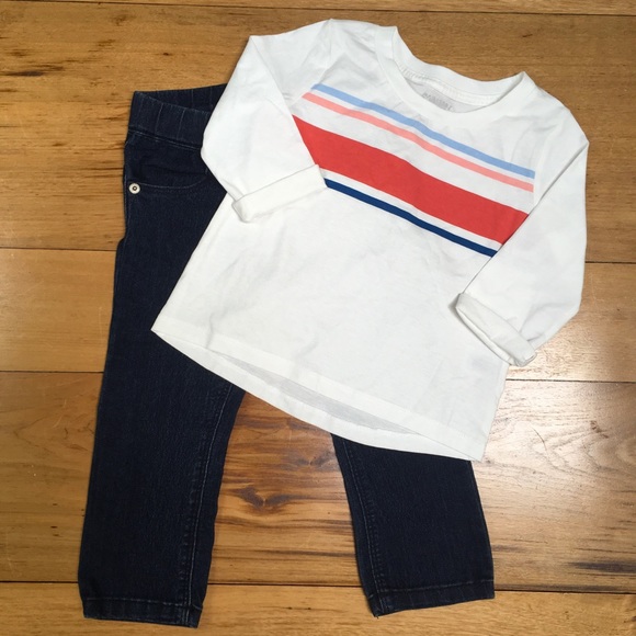 NWT Gymboree Girls Long Sleeve T-sh and Pants Set - Picture 1 of 6